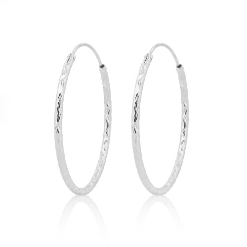 Strieborné náušnice kruhy 18 mm