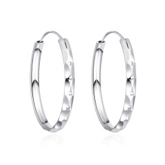Strieborné náušnice kruhy 30 mm