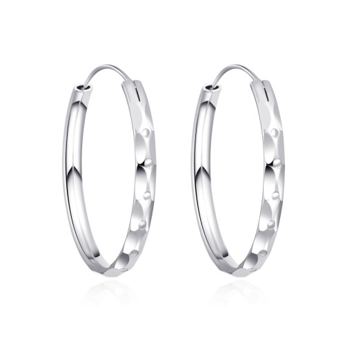 Strieborné náušnice kruhy 30 mm