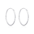 Strieborné náušnice kruhy 30 mm