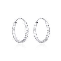 Strieborné náušnice kruhy 12 mm