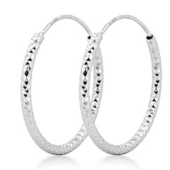Strieborné náušnice kruhy 30 mm