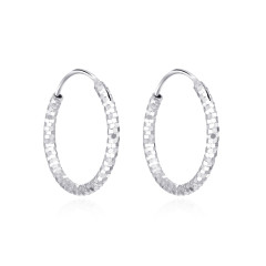 Strieborné náušnice kruhy 16 mm