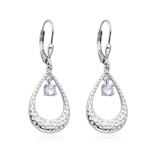 Visiace náušnice so zirkónmi