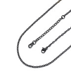 Očková retiazka čierna, hr. 1,2 mm, dĺžka 45 + 5 cm