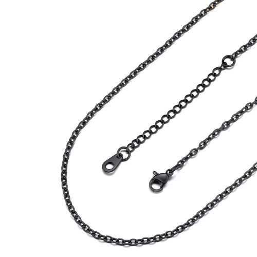 Očková retiazka čierna, hr. 1,2 mm, dĺžka 45 + 5 cm