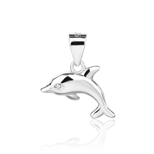 Strieborný prívesok - delfín