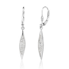 Visiace náušnice so zirkónmi