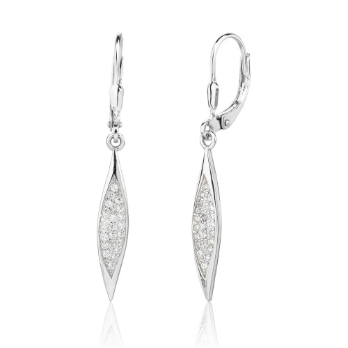 Visiace náušnice so zirkónmi