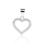 Strieborný prívesok srdiečko