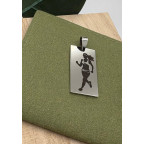 Oceľový prívesok - doštička 20 x 37 mm