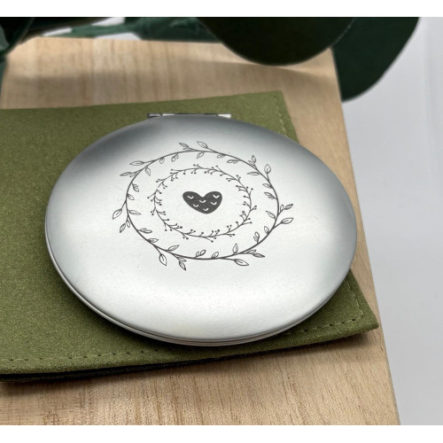 Vreckové kozmetické zrkadlo - matný povrch