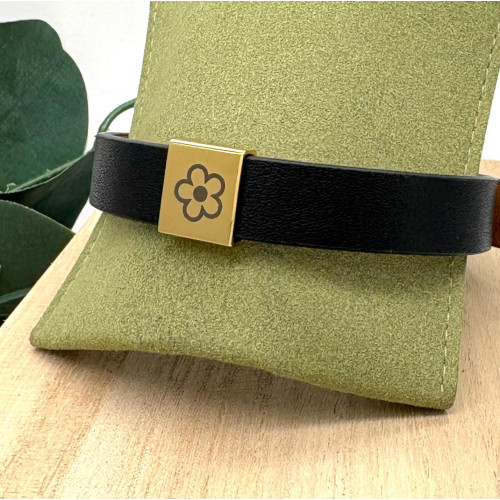 Personalizovaný pánsky kožený náramok