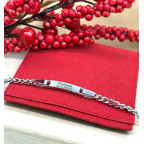 Pánsky personalizovaný oceľový náramok s doštičkou