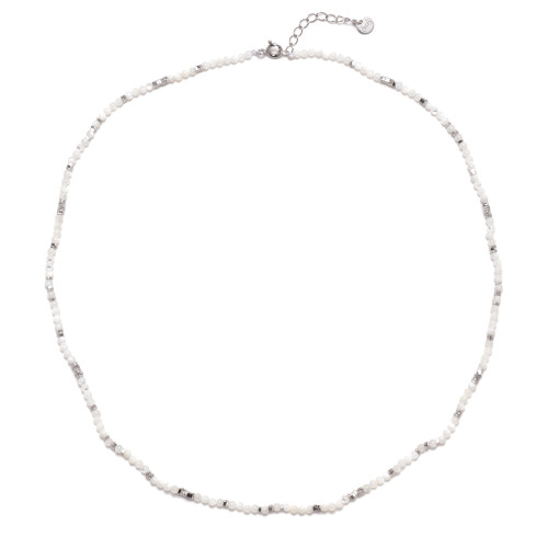 Náhrdelník prírodná perleť, striebro AG925