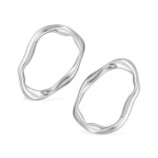 Extravagantné oceľové náušnice