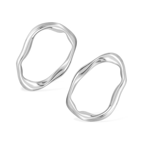 Extravagantné oceľové náušnice