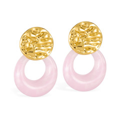 Pozlátené oceľové náušnice