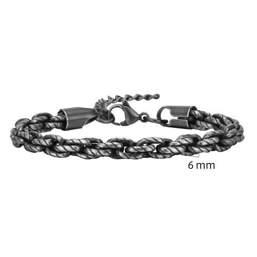 Pánsky oceľový vintage náramok