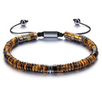Pánsky korálkový náramok tigrie oko