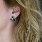 Oceľové náušnice so smaltovaným povrchom