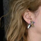 Oceľové náušnice lístky