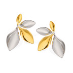 Oceľové náušnice lístky