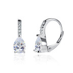 Strieborné náušnice slzičky