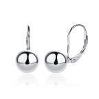 Strieborné náušnice guličky 9mm