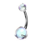 Piercing do pupku mesačný kameň - TITAN