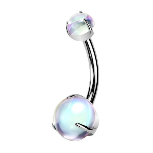 Piercing do pupku mesačný kameň - TITAN