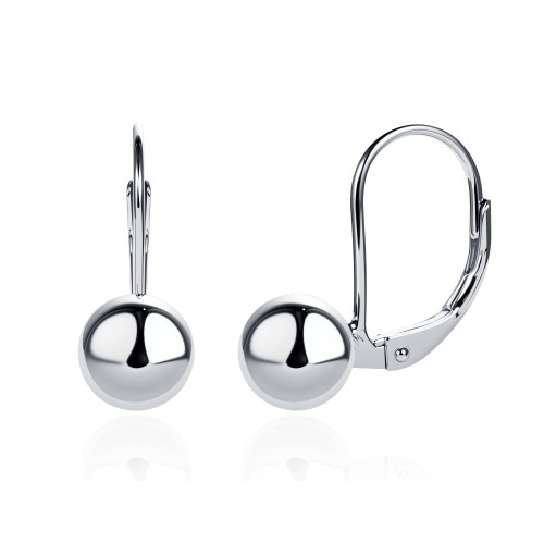 Strieborné náušnice guličky