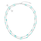 Strieborný náhrdelník s amazonitmi