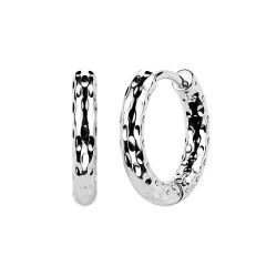 Oceľové náušnice kruhy 15 mm