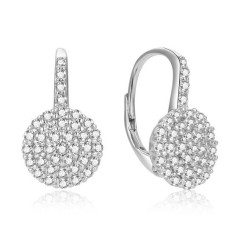 Strieborné náušnice so zirkónmi