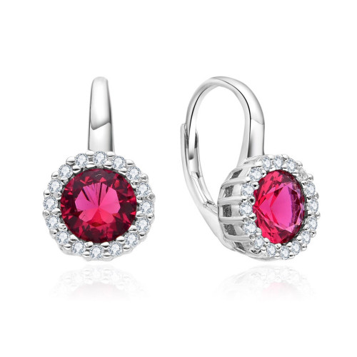 Strieborné náušnice so zirkónmi