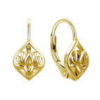 Pozlátené strieborné náušnice