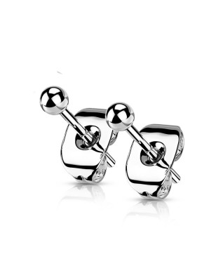 Titánové náušnice guličky 3 mm