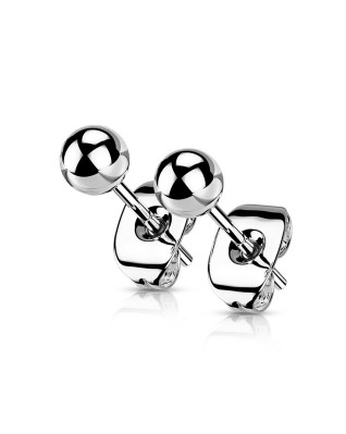 Titánové náušnice guličky 5 mm