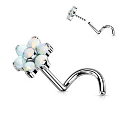 PUSH IN piercing do nosa TITAN, 0,8 x 6 mm