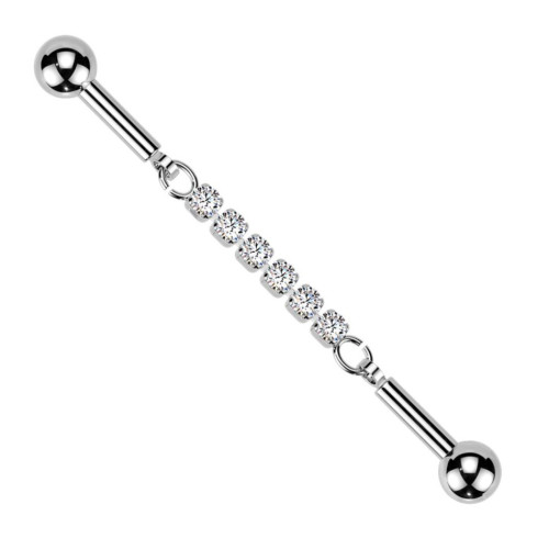 Industrial piercing so zirkónmi
