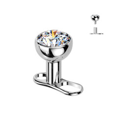 Kompletný microdermal piercing TITAN, 1,6mm
