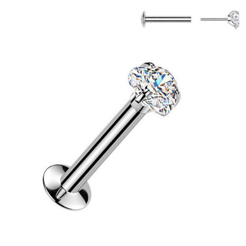 Piercing do brady srdiečko - PUSH IN labreta