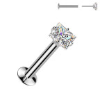 Piercing do brady štvorček - PUSH IN labreta