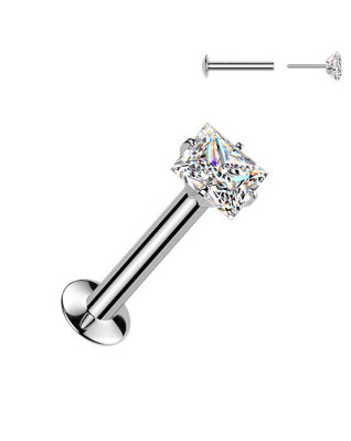 Piercing do brady štvorček - PUSH IN labreta