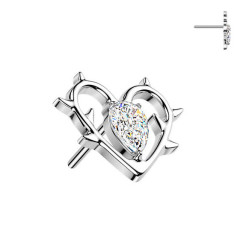 Ozdobná časť k PUSH IN piercingu TITAN