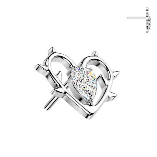 Ozdobná časť k PUSH IN piercingu TITAN