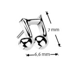 Ozdobná časť k PUSH IN piercingu TITAN