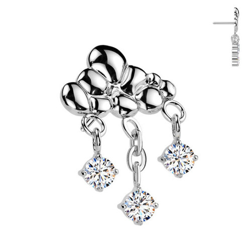 Ozdobná časť k PUSH IN piercingu TITAN