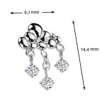 Ozdobná časť k PUSH IN piercingu TITAN